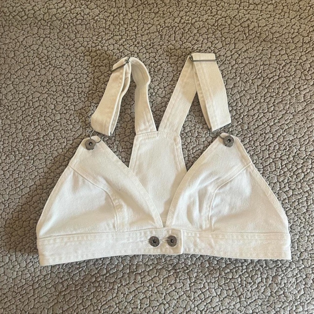 BB Dakota White Denim Bralette
